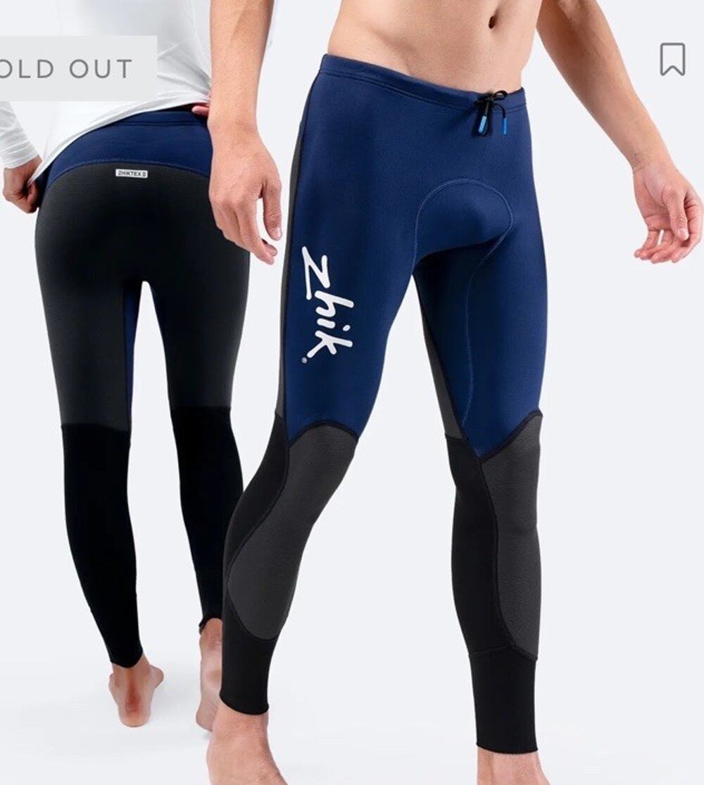 Zhik Unisex Microfleece V Pants Black Sailing Water Sports M Unisex